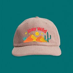 stay cool, stay wild. Embroidered directly onto a super soft corduroy hat, that's sure to become your new favorite. Please note: these hats are somewhere in between a flat bill and a curved bill. The brim can bend quite a bit to suite your preference. Hat specs: Lower profile, unstructured six panel Adjustable fastener with metal clasp, tonal under-peak lining Mid weight Flat Peak 100% cotton One size fits all I understand that it's hard to know if a hat fits until you try it on, I accept return Trendy Corduroy Hat, Trendy Corduroy Snapback Baseball Cap, Trendy Corduroy Snapback Dad Hat, Trendy Corduroy Snapback Hat, Trendy Corduroy Cap, Trendy Corduroy Hat With Curved Brim, Hat Inspiration, Corduroy Hat, Womens Hats