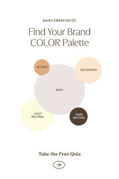 the color palette is shown with different colors in it and text that reads, find your brand