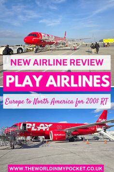 the new airline review play airlines europe to north america for 2009 rt