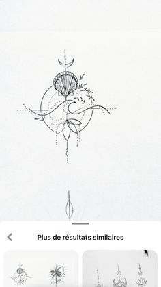 an image of a drawing on paper with the words, plus de resultats similares