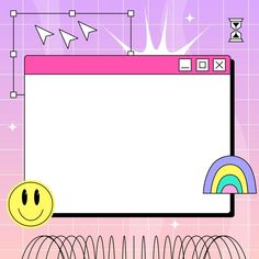 a computer screen with a smiley face next to some wires and other items on it