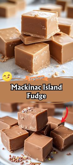 Experience a slice of Mackinac Island with this classic fudge recipe. Rich, creamy, and decadently chocolatey, Mackinac Island Fudge is a true delight. This traditional sweet is perfect for chocolate lovers, bringing the nostalgic charm of a beloved treat into your kitchen. Ideal for gifting or indulging on your own! Mackinac Fudge Recipe, Mackinaw Fudge Recipe, Traditional Fudge Recipe, Mackinac Island Fudge Recipe, Million Dollar Fudge Recipe, Classic Fudge Recipe, Classic Fudge, Christmas Fare, Mackinac Island Fudge