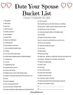 Dating Your Spouse Ideas, 20 Habits Of Happy Couples, Gift Of Time For Husband, Bucketlist Date Ideas, Free Date Ideas For Married Couples, Date Ideas With Husband, Date Your Spouse Ideas, Whole Day Date Ideas, 100 Dates Bucket List