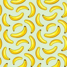 a bunch of yellow bananas on a blue background seamless wallpaper with lots of ripe bananas