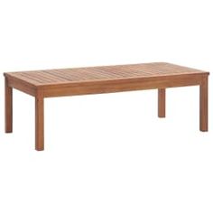 a wooden table sitting on top of a white background