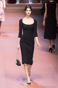 Black Dress Outfits, 가을 패션, Mode Vintage, Fall 2015, Milan Fashion Week, Pretty Dresses