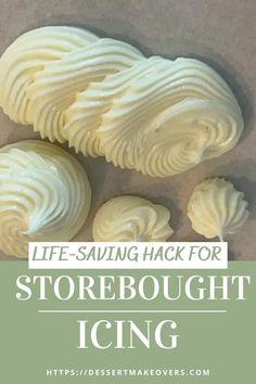 storebought icing hack Canned Cream Cheese Frosting Hacks, Store Bought Icing Hacks, Store Bought Icing, Easy Cupcakes Decoration, Easy Icing, Dessert Cups Recipes, Store Bought Frosting, Cream Of Tarter