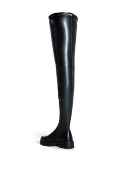 The SURGICAL boot is a signature silhouette and best seller from our 4-Way-Stretch collection. These feature a thigh high length, chunky lug sole, and a round toe. The shaft is made with our 4 Way Stretch material: a buttery soft faux leather that will mold to the shape of your leg for a sleek and secure fit. Style this closet staple with any outfit you have in mind for an effortlessly chic look. Thigh High Black Boots, Fold Over Boots, Black Thigh High, Azalea Wang, Sandal Platform, Chunky Heels Boots, Plus Size Shopping, Boots And Sneakers, Sneaker Heels