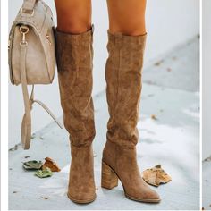 Vici Collection Saint Boots- Camel- Size 10. Brand New In Box. Faux Leather Handbag, Black Knee High Boots, Leather Saddle Bags, Slouched Boots, Slip On Boots, Leather Handbags Crossbody, Black Knees, Heel Boots, High Heel Boots