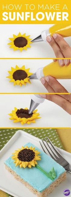 how to make a sunflower cake