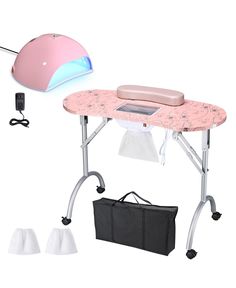 in stock Nail Tech Set Up At Home, Mail Table, Manicure Service, Salon Desk, Nail Polish Case, Nail Table, Art Supplies Storage, Polish Manicure, Gel Polish Manicure