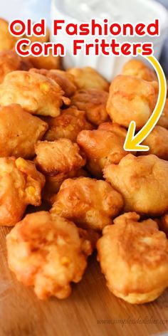 Sweet Corn Fritters, Corn Recipes Side Dishes, Corn Fritter Recipes, Creamed Corn Recipes, Corn Dishes, Fried Corn, Corn Fritters