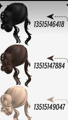 an info sheet with different types of hair and the number of each item on it