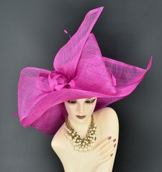 ✿*.Key Features.*✿ This is a floppy wide brim hat with Jumbo bow, long trimmed feathers. You can wear it directly or add some accents you want, very stunning and beautiful hat.  Great for Kentucky derby, weddings, church, Easter, Royal Ascot, horse races, cocktails, tea party, or any hat wearing occasion. Hat base size: From front to back around : 21" (53cm) From left to right around : 21" (53cm) Brim size appr:6-7.5" Crown Deep: 4.5" Head girth: 22.5(57cm) , adjustable string inside to make smaller to fit your head. If you want other colors in this style, just search the same item code in my store, you will find them. ✿*.Tip.*✿ ❣️If you want a customized piece, please follow the instructions below: 🔹Present style of hat or fascinator you would like from the store, with additional photos