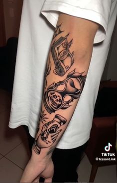 a person with a tattoo on their arm