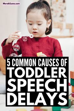 10 Signs of Speech Delays in Toddlers | If you suspect your toddler may have a speech delay, this post is a great resource. It includes 10 common signs of speech delays in kids plus a list of common causes to help you get to the root of the issue so you can find the right treatment option. And if you want to know how to help a child with a speech delay at home, we've also include 5 tips for parents to assist with speech development. Delayed Speech Activities, At Home Speech Therapy Toddlers, Activities To Help With Speech, Speech Delay Activities Preschool, Expressive Speech Delay, Delayed Speech Toddlers, Speech Development Activities, Language Development For Toddlers, Speech Development By Age