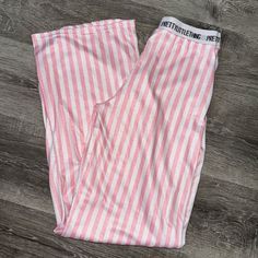 Nwot Plt Pj Pants. Long. Elastic Waist. Pink And White Stripped Pink Cotton Bedtime Bottoms, Pink Cotton Bottoms For Bedtime, Stretch Cotton Bottoms For Pajama Party, Stretch Cotton Pants For Pajama Party, White Stretch Pants For Sleep, Pink Wide Leg Sleep Bottoms, White Spring Sleep Pants, White Bottoms With Elastic Waistband For Bedtime, Pink Long Pants For Bedtime