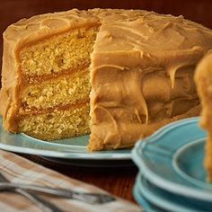 there is a cake with frosting on the plate