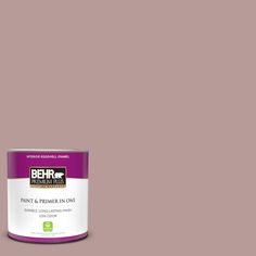 the behr paint is light pink with white trim