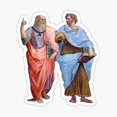 an image of two men with bibles on their backs and one pointing at the viewer