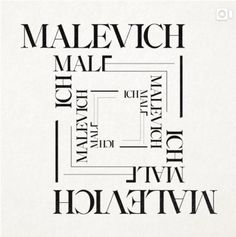 a black and white poster with the words malevichh mall in different languages on it