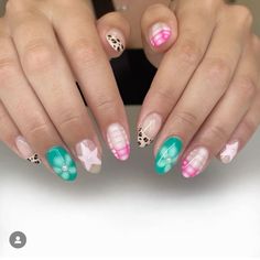 Complex Nails Design, Acrylic Nail Designs Back To School, Nail Designs Aura, Colorful Fun Nails, Utah Nail Ideas, Paislee Nelson Nails, Nails Unique, Fun Nail Designs Creative Latest Fashion