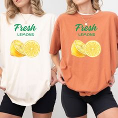 🍋 Fresh Lemons: Sweet & Sunny Style 🍋  Pucker up for summer with our "Fresh Lemons" tee, a burst of sunshine for your wardrobe. Made from soft, breathable cotton, this vibrant design showcases juicy lemon graphics and the words "Fresh Lemons" in a playful font. Product Details: 100% cotton Relaxed, comfortable fit Eye-catching lemon graphics and "Fresh Lemons" text Available in multiple sizes and colors Lemon Shirt, Watercolor Graphic, Summer Tee, Vibrant Design, Showcase Design, Summer Shirts, Comfort Colors, Summer Vibes