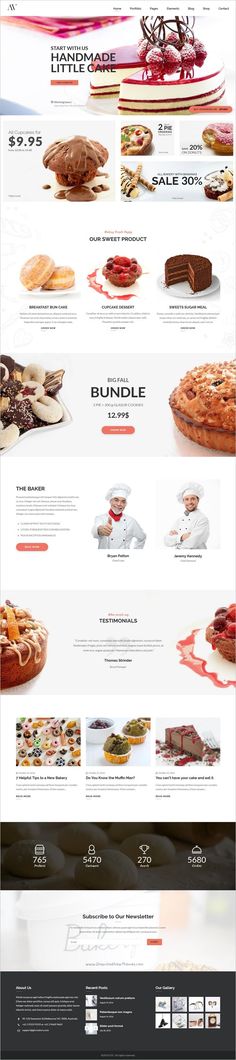 the website is designed to look like it has many different types of food