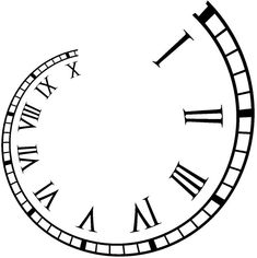 a black and white clock face with roman numerals