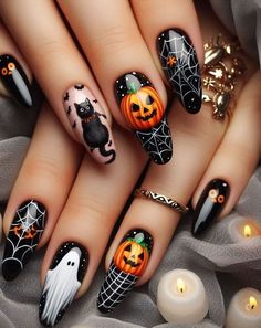 Green Halloween Nails, Extreme Nails, Pro Nails, Forest Spirits, Mini Canvases, Chic Manicure