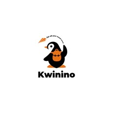 a penguin with an angry look on it's face and the words kwnnio written