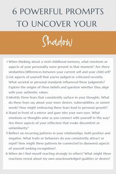 Unlock the secrets of shadow work and experience a life-transforming journey of self-discovery. Explore powerful shadow work prompts that'll help you confront your inner demons and reveal your hidden strengths. Don't wait another moment to embark on this life-changing journey. Get all 20 prompts by clicking here!