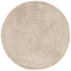 a round rug on a white background