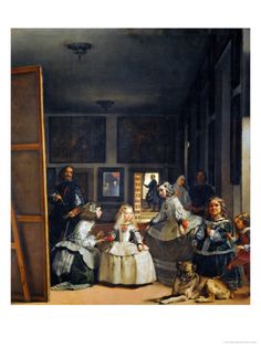 a painting of people in an old fashioned room