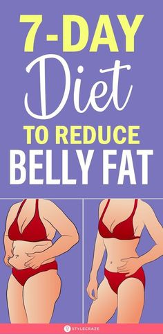 7-Day Diet To Reduce Belly Fat 1200 Calorie Diet Meal Plans, Membakar Lemak Perut, Belly Fat Foods, Belly Fat Diet Plan, 7 Day Diet, Belly Fat Diet, Easy Diets, Pose Yoga