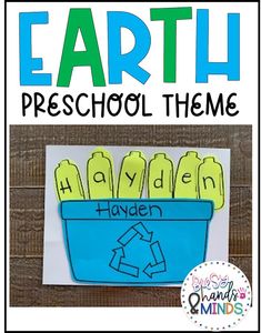 an earth preschool theme with the words happy handen