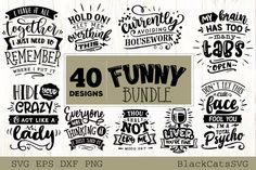 40 funny and fun svt font bundle