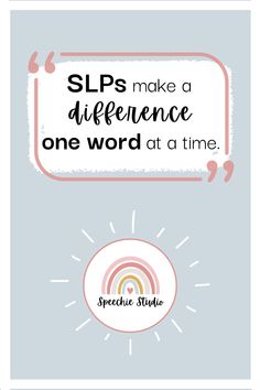 the words slps make a difference one word at a time