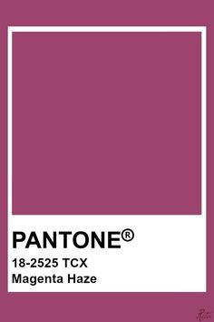 the pantone color is magenta haze