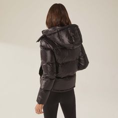 Luxuriously dense yet ultra-lightweight, this water-resistant hooded puffer jacket is a must-have for every winter wardrobe. Winter Must Haves, Cropped Puffer Jacket, Air Jordan 3, Outerwear Vest, Tshirt Skirt, Vintage Style Outfits, Adidas Samba, Puffer Jacket, Down Jacket