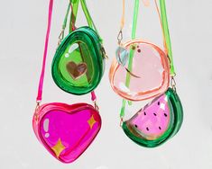 Jelly Fruit, Funky Purses, Watermelon Strawberry, What I Like About You, Jelly Purse, Jelly Bag, Fruit Jelly, Novelty Bags, Smiley Faces