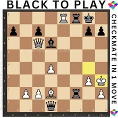 the black to play chess game is shown