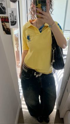 @annacherno 2000s Polo Shirt Outfit, Sandy Aesthetic, Polo Outfits, Polo Shirt Outfit, Polo Shirt Outfits, Polo Outfit, Fashion Wishlist, Causual Outfits