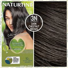 Naturtint Permanent Hair Color 3N Dark Chestnut Brown (Pack of 6), Ammonia Free, Vegan, Cruelty Free, up to 100% Gray Coverage, Long Lasting Results Dark Chestnut Hair Color, Dark Chestnut Hair, Chestnut Brown Color, Beauty Science, Chestnut Hair, Deep Conditioning Hair, Chestnut Hair Color, Gray Coverage, Hair Color For Women