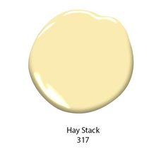 a white paint color with the words hay stack in front of it and an image of a