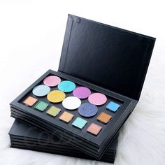 PRICES MAY VARY. 1.【Book Shaped Design】4-layer magnetic palette in cool black color, with A5 paper size and a weight of approximately 1.3 pounds. 2.【Compact Structure &size 】The interior of the palette contains embedded magnetic pads that can securely store commonly used makeup products such as eyeshadow, blush, highlighter, powder, solid fragrance, lipstick pigments, and more.size:8.39*5.39*1.42(inch ) 3.【Material】The palette is made of eco-friendly hard cardboard and magnetic materials, with a Empty Palette, Solid Fragrance, Lipstick Blush, Magnetic Palette, Makeup Storage Box, Blush Powder, Eye Makeup Designs, Eyeshadow Lipstick, Makeup Designs