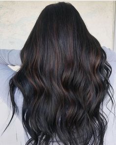 Brown Hair With Espresso Highlights, Subtle Low Lights For Dark Hair, Simple Hair Color Ideas For Black Hair, Old Money Dark Brunette Hair, Black Hair With Babylights, Jet Black Hair With Highlights, Dimensional Black Hair, Dark Straight Hair, Color For Black Hair