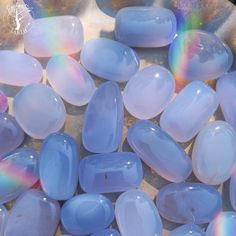 Blue Chalcedony Mini Palm for Stress & Anxiety Relief Element Spirit, Love All Of You, Calm Meditation, Crystal Vibes, Crystal Aesthetic, Aquarius Pisces, Pretty Rocks, Cool Rocks, Minerals And Gemstones