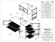 the diagram shows how to install an oven