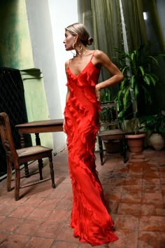 Cecelia Dress, Rat And Boa, Bodycon Evening Dress, Boho Dresses Long, Gaun Fashion, Chiffon Evening Dresses, Beach Boho, Red Dress Maxi